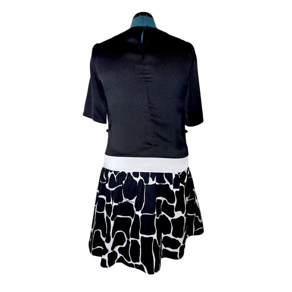 Class Roberto Cavalli USA 8 UK 12 Black And White Patterned Cocktail Dre… - Picture 8 of 8